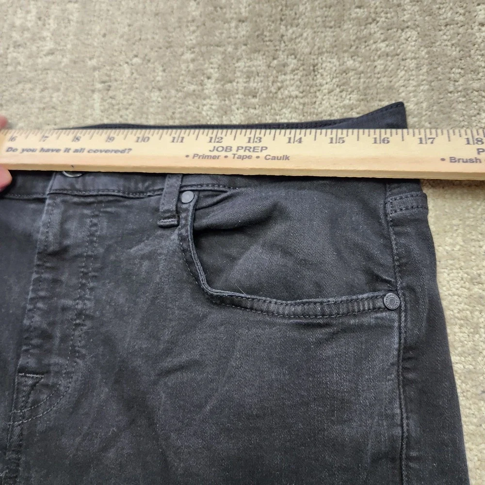 7 For All Mankind Jeans Men 33x32 Slimmy Tapered Luxe Performance Plus Black
